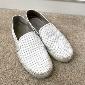 Vince White Blair 5 Perforated Slip-On Sneakers